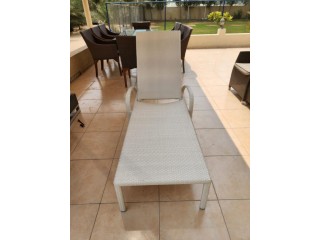 White sun lounger