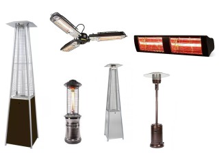 Outdoor Patio Gas heaters & electrical heaters
