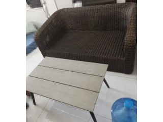 2 sofa seater + table