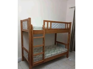 Wooden bunk bed