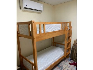 Wooden bunk bed