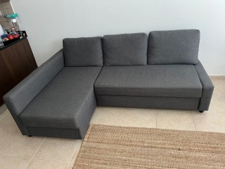 GREY IKEA FRIHETEN SOFA BED