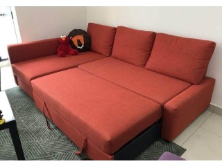 Ikea brand sofa bed with storage