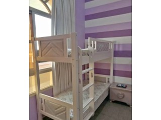 Wooden bunk bed