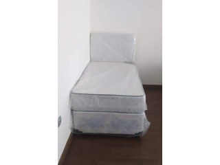 Single bed with mattress